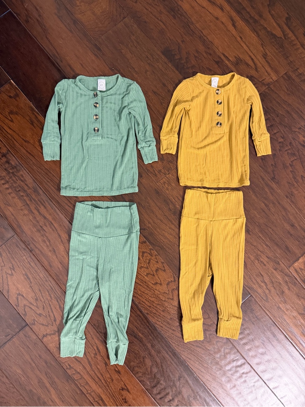 Lou Lou & Company TWO Ribbed Two Piece Baby Sets - *Like NEW*